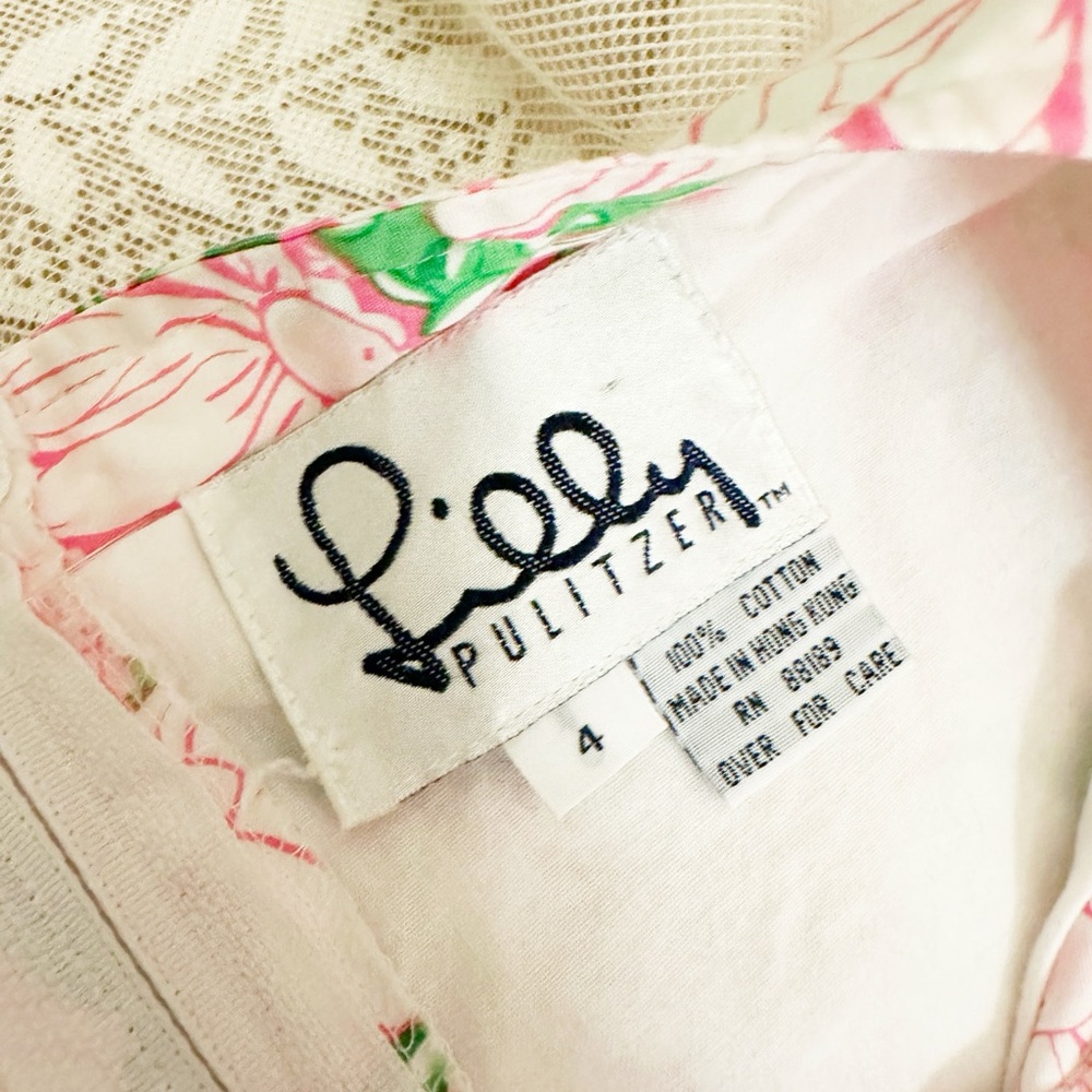 Vintage Lilly Pulitzer Floral Dress - Picture 2 of 7